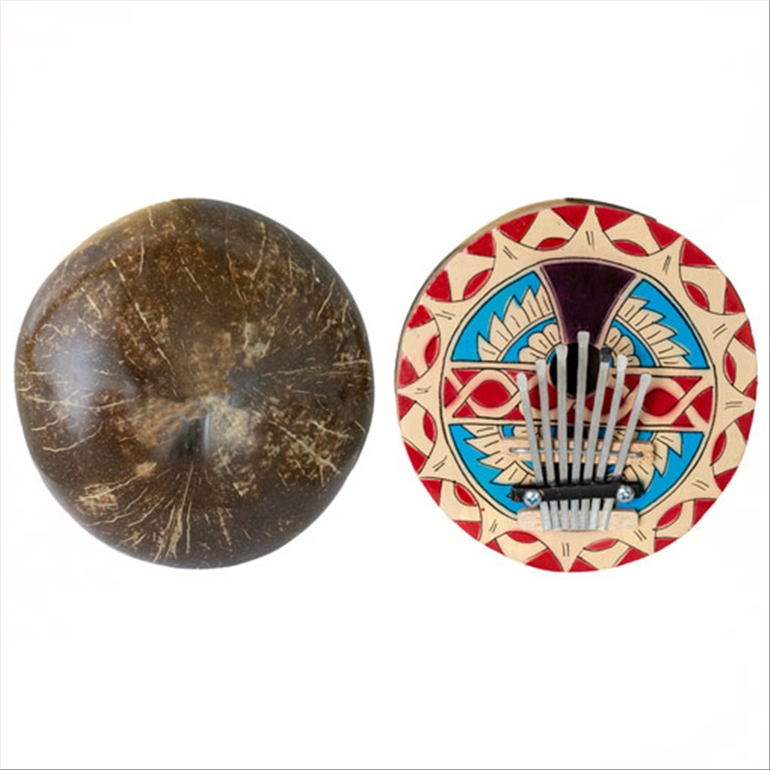 Instrument Karimba 14cm bemalt Kokosnuss, BALI