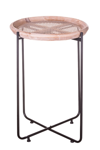 Tisch 51x67cm Holz/Metall