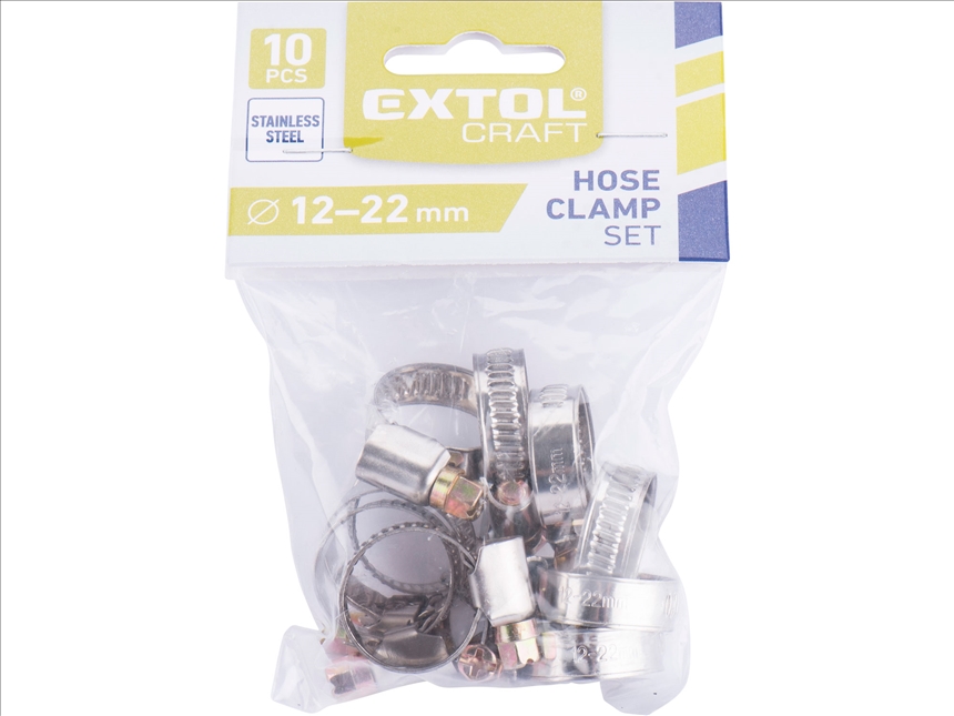 Schlauchklemme 10er Set 12mm -22mm Extol Craft