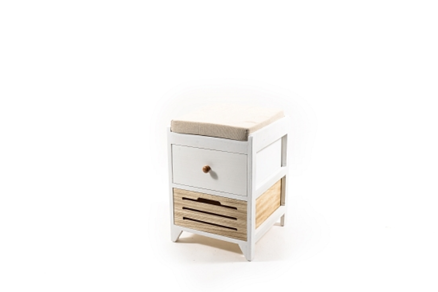 M&amp;#246;bel mit Kissen und 2 Schubladen 31x33x45cm Holz