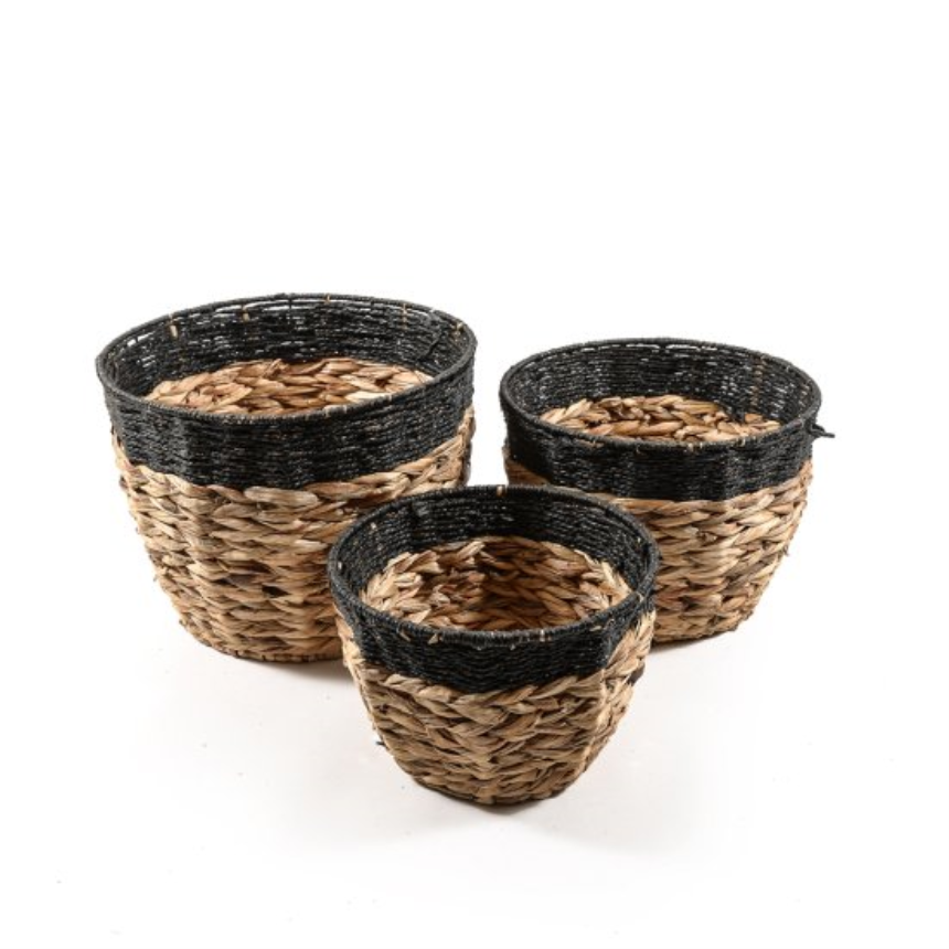 Korb rund 3er Set  39x30cm/34x25cm/30x20cm