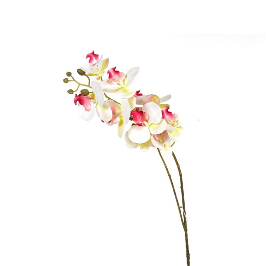 Orchideenzweig weiss/rosa 9 Bl&amp;#252;ten 86cm