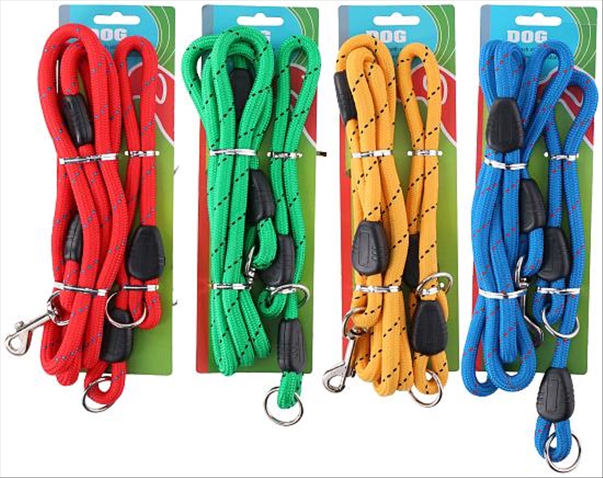 Hundeleine und Halsband 4 Farben ass 150/45cm