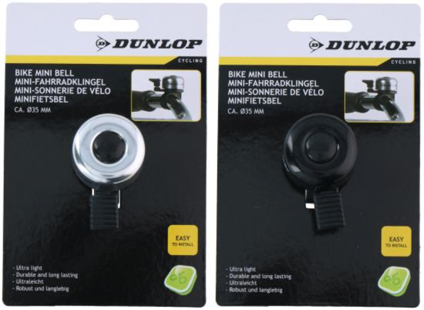 Fahrrad Miniglocke Dunlop 2ass 3.5x3.5x5cm