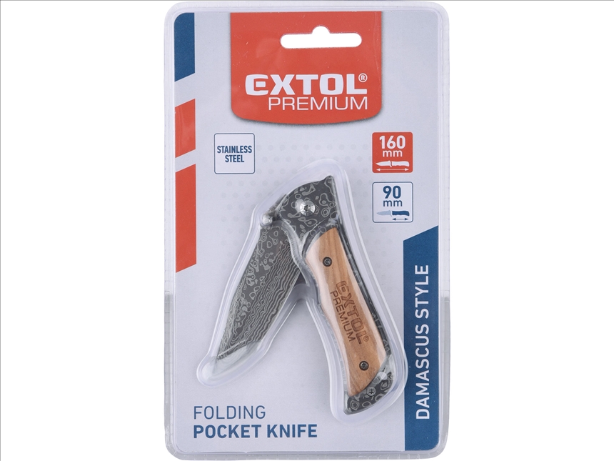 Jagdmesser Edelstahl 275mm /150mm EXTOL PREMIUM