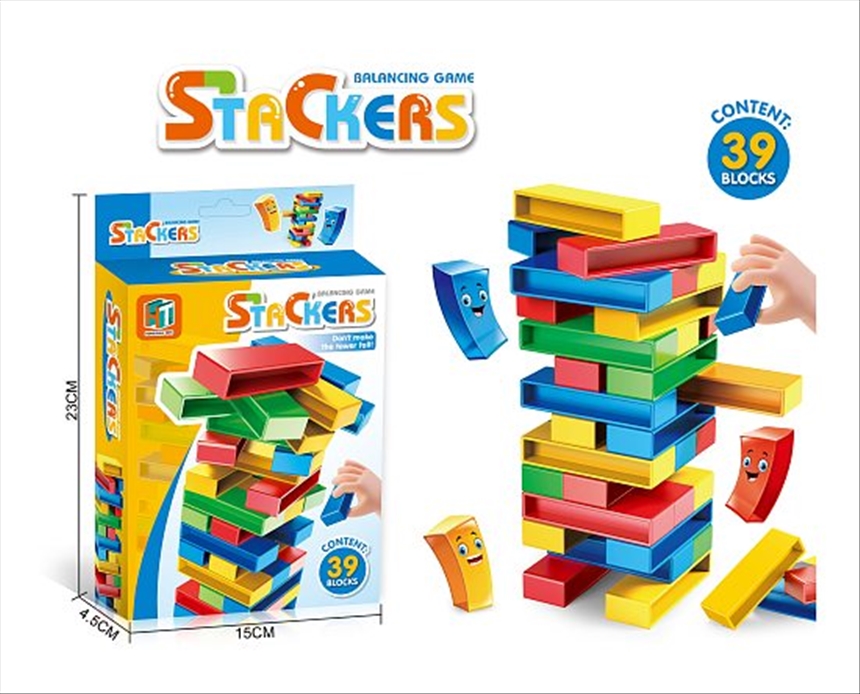 Spiel Stapelspiel Stackers 39tlg Verpackung 14.8x23x4.5cm