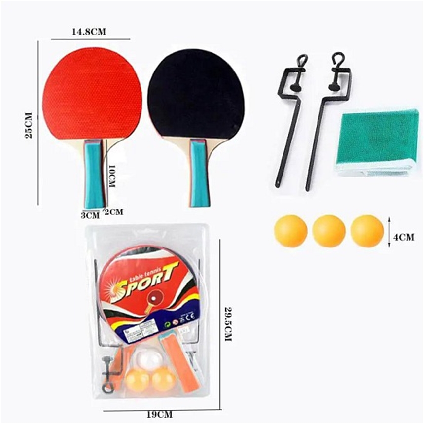 Tischtennis Set 8tlg Verpackung 29.5x19cm