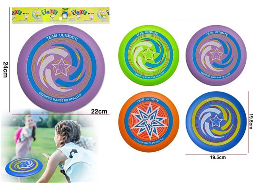 Frisbee 4ass 19.5x19.5cm