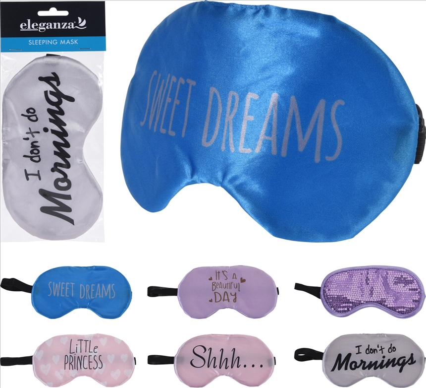 Schlafmaske mit Spruch 6ass