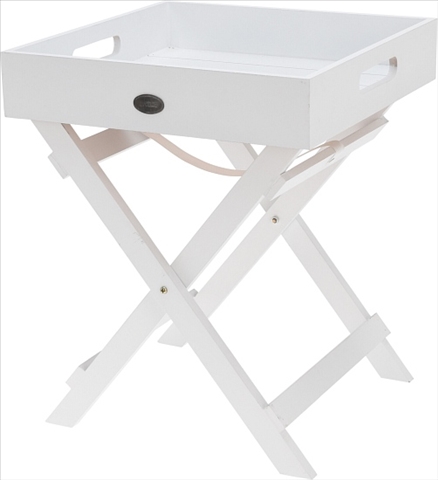 Tablett weiss auf Klappgestell