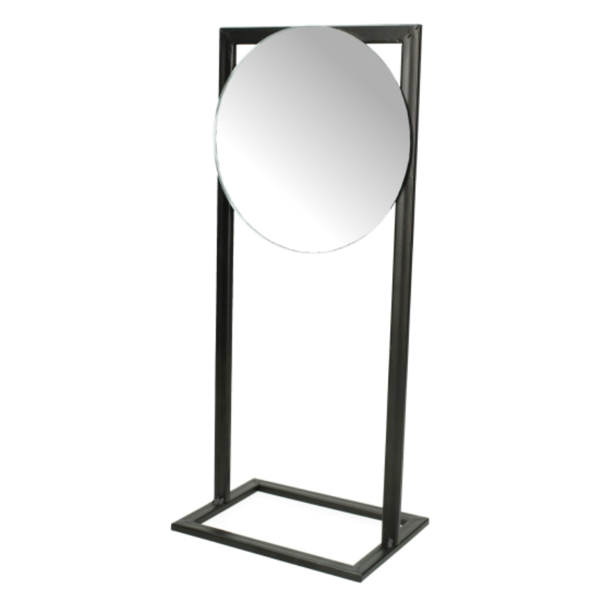 Spiegel schwarz 15x11x35cm Metall