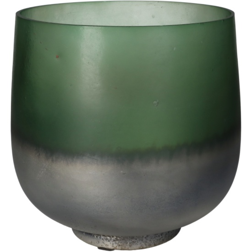 Windlicht Gr&amp;#252;n 20x20cm Glas