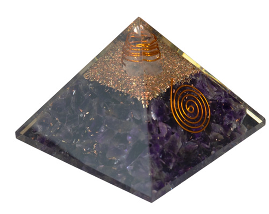 Orgonit Pyramide 7-8cm Amethyst INDIEN