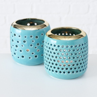 Windlicht rund 2ass 9.5cm