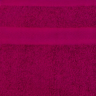 Smooth Frottierwäsche 100x200cm Saunatuch/Badetuch XXL 500gsm Fuchsia 100% BW