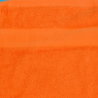 Smooth Frottierwäsche 100x200cm Saunatuch/Badetuch XXL 500gsm Orange 100% BW
