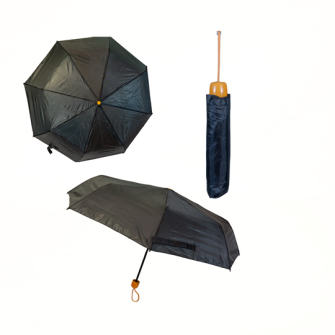 Taschenregenschirm faltbar schwarz Durchmesser 106cm