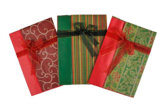 Geschenkpapier Set 3ass 70x100cm 50x70cm Geschenkband 2m