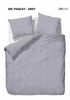 Bettgarnitur Paisley grau 200x210cm + 65x65cm (2) 60% Cotton 40% Polyester