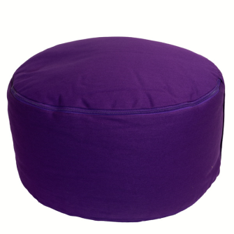 Meditationskissen Purple abnehmbarer Bezug 100% Baumwolle mit Buchweizenf&#252;llung 30x15cm