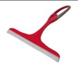 Fensterabzieher 24.5cm rot Grifflänge 22cm