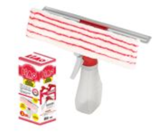 Fensterwischer/-abzieher mit Spraybehälter 26cm 200ml