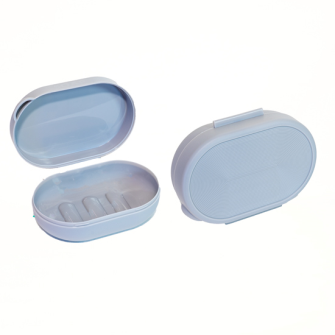 Seifenbox 12.5x8.5x4.5cm grau
