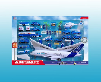 Spielset Flughafen 30tlg  67x43.4x8.5cm
