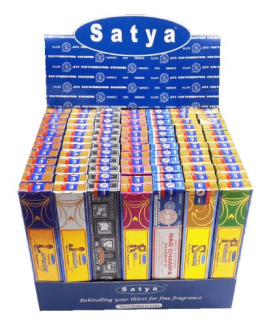 Räucherstäbchen Satya Super Hit, Lavendel, Jasmin, Rose, Nag Champa, Sandal, Patchouli 15g