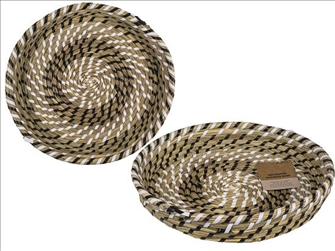 Korb Schale 30x5cm Seegras