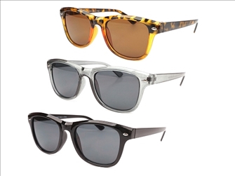 Sonnenbrille Unisex 3ass 6x schwarz, 3x grau, 3x Leopardenmuster