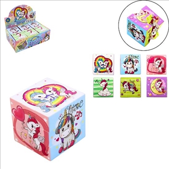 Geduldspiel Würfel Einhorn 5.7cm im Display