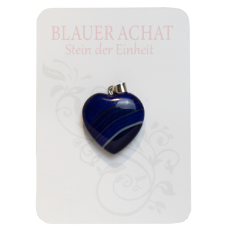 Halbedelstein Anh&#228;nger Chalzedon blau 2.2cm