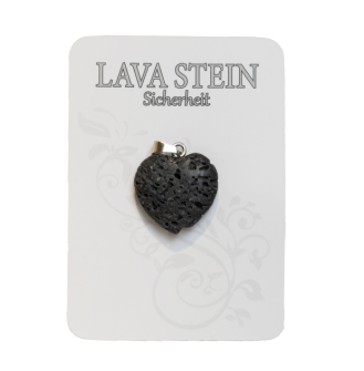 Naturedelstein Anhänger Lavastein 2.2cm