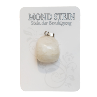 Naturedelstein Anhänger Mondstein 2.2cm