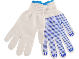 Arbeits Handschuhe Baumwolle mit Noppen Einheitsgr&#246;sse Extol Craft