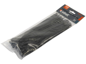 Kabelbinder 150x2.5mm 100Stck. schwarz Extol Premium