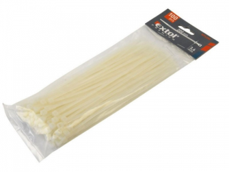 Kabelbinder 200x3.6mm 100Stck. Weiss Extol Premium