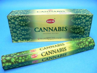 R&#228;ucherst&#228;bchen HEM 6eckig 20sticks CANNABIS