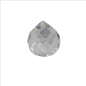 Kristallglas Kugel 40mm Sechseck-Facetten Bleifrei