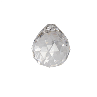 Kristallglas Kugel 20mm Dreieck-Facetten Bleikristall 30%
