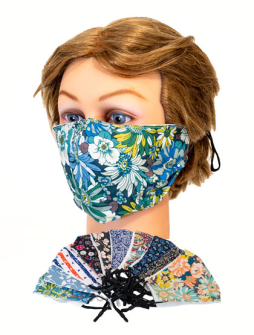 Gesichtsmaske florale Muster mit verstellbaren B&#228;ndern zuf&#228;llig gemischt waschbar (mit €-Preis 3.99)