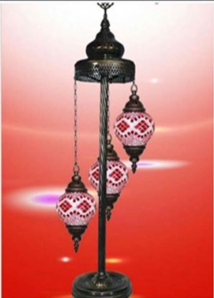 Lampe Mosaik stehend 85cm mit 3 Lampen T&#252;rkei