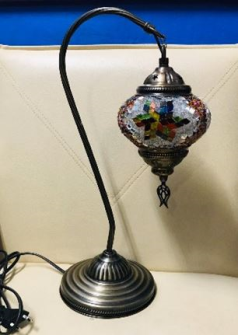 Lampe Mosaik Tischlampe h&#228;ngend 43x14cm T&#252;rkei ass