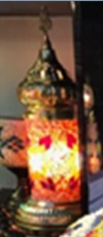 Lampe Mosaik Tisch Zylinderform h37cm Diam 8cm T&#252;rkei