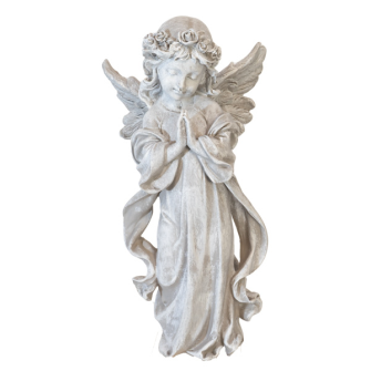 Engel stehend betend 30cm Polyresin