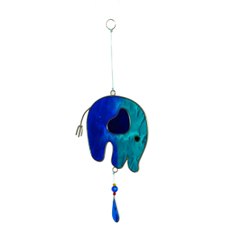 Suncatcher Elefant blau 9.5x25cm