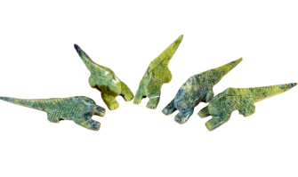 Halbedelstein Figur Leguan ass PERU Handarbeit