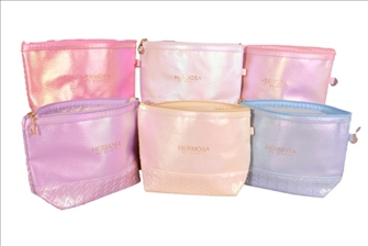 Necessaire metallic ass 23x14.5x7.5cm