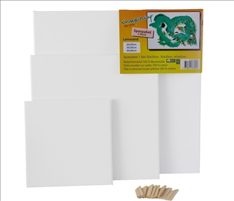 Leinwand auf Keilrahmen 16mm 3erSet 20x20cm 30x30cm 40x40cm